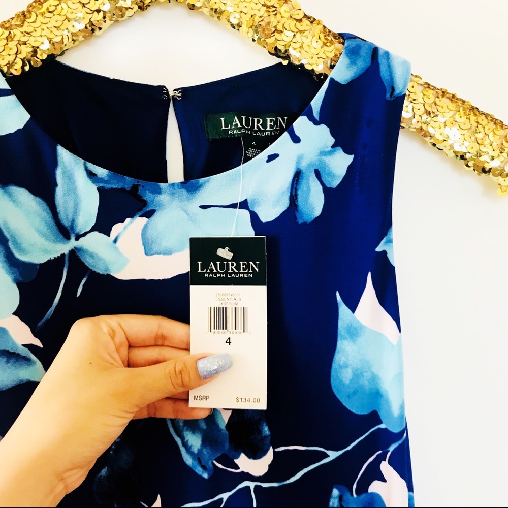 Ralph Lauren Blue floral dress - Picture 4 of 7